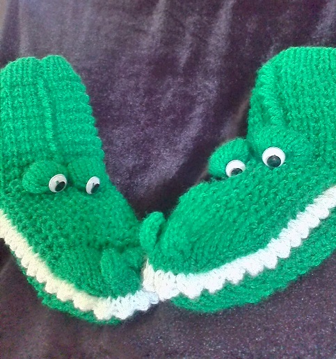 Crocodile or Welsh Dragon socks