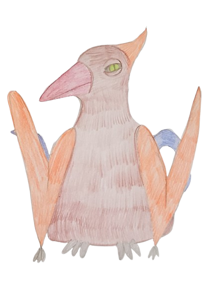 TeaCosyFolk's Pterodactyl Tea Cosy Design Sketch