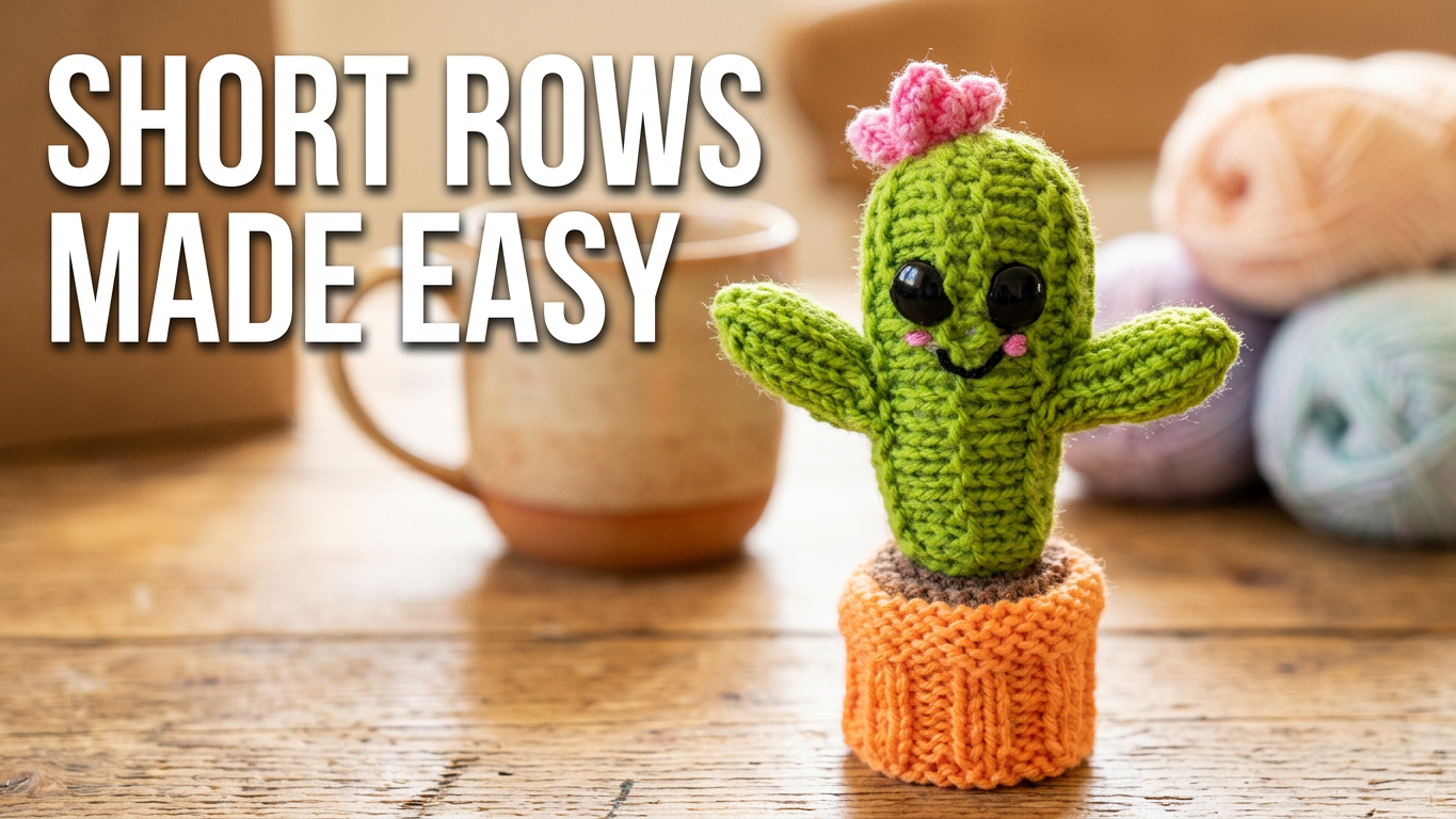 Learn Short Rows the Fun Way with the TeaCosyFolk Cactus Tutorial