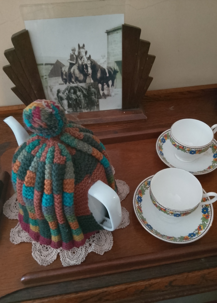 Tea Cosies Through Time at Beamish Museum Traditional Vintage tea Cosy at Home Farm