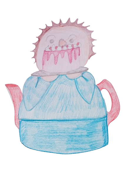 The Cake Lover Tea Cosy Design Sketch