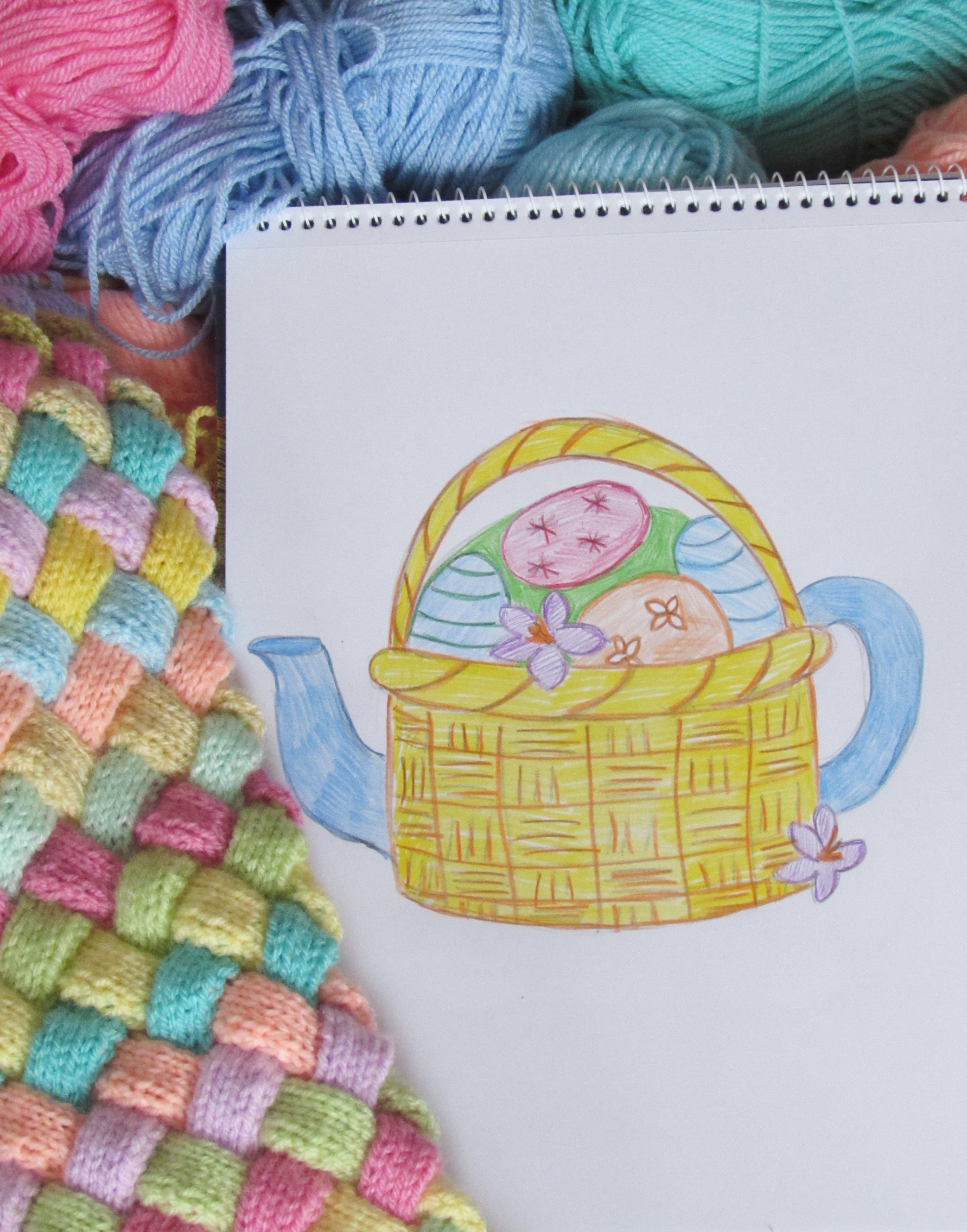 Basket of Easter Eggs Tea Cosy