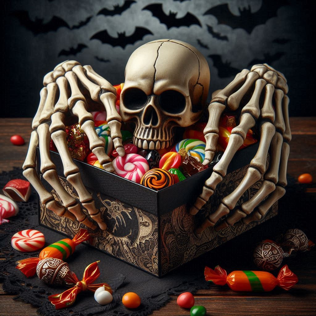 Halloween Skeleton Sweet Box Cover