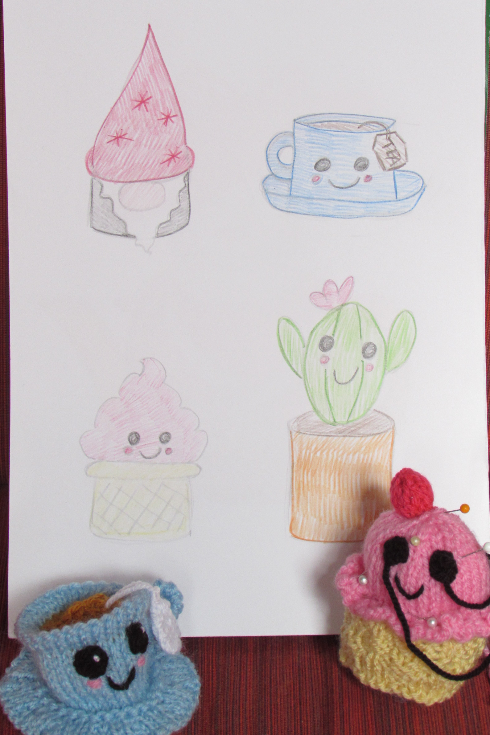 Innocent Smoothie Big Knit Hats Knitting Patterns by TeaCosyFolk