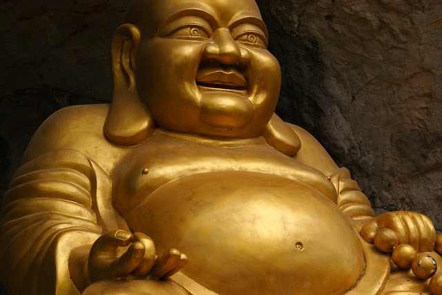 golden Buddha tea cosy
