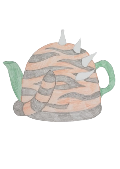 Punky Tiger Tea Cosy Design Sketch