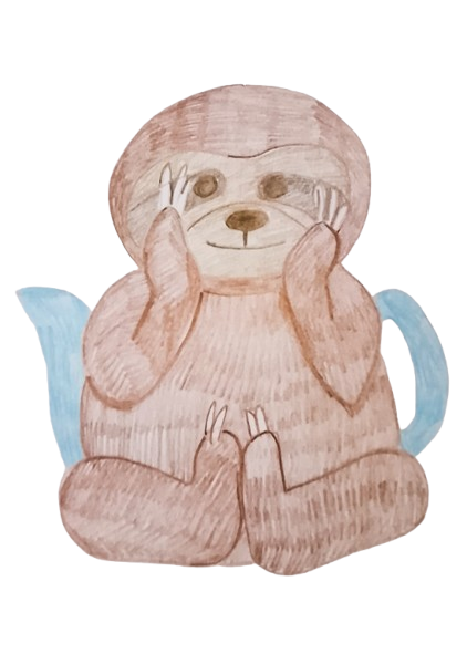 TeaCosyFolks Sloth Tea Cosy Design Sketch