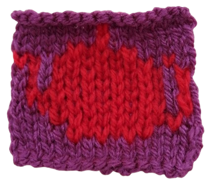 Teapot Colour Work Practice Chart Knitting Pattern