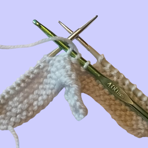 Crochet hook trick of how to K3tog with the aid of a crochet hook