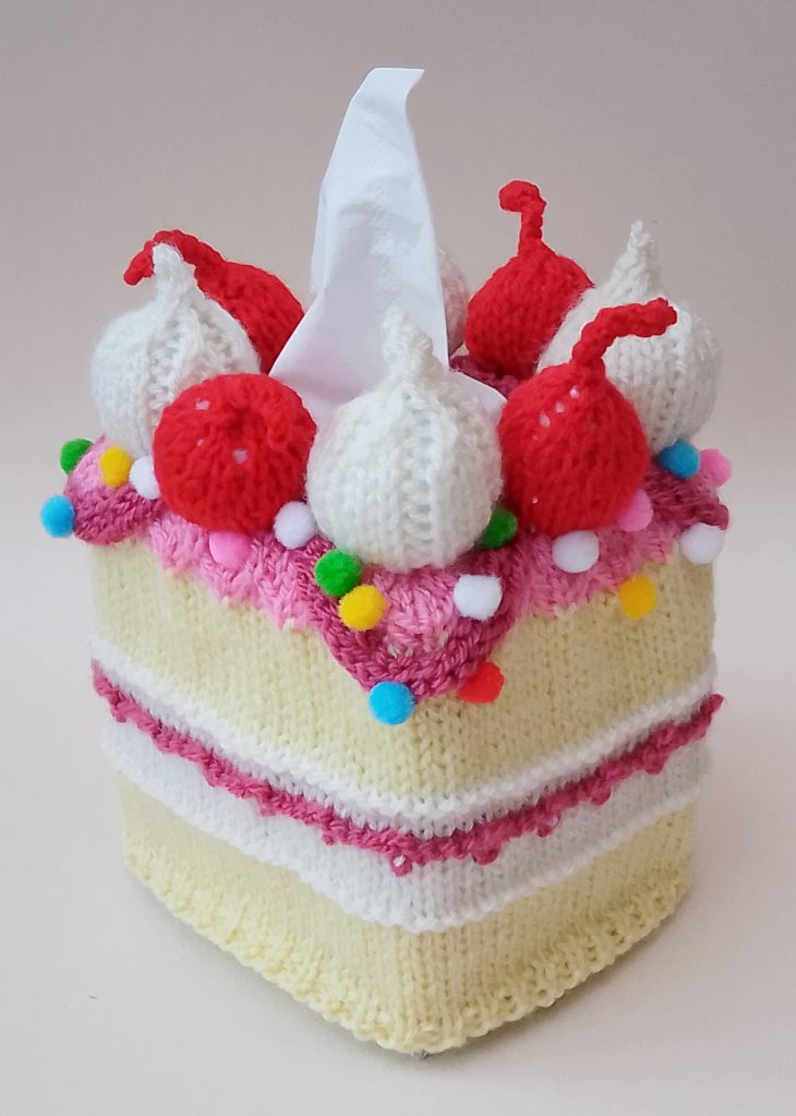 Cherry Cake Tissue Box Cover