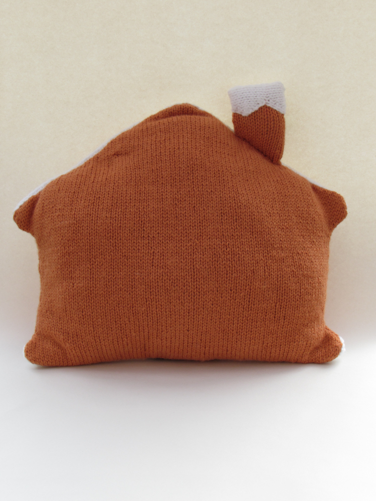 Gingerbread House Cushion knitting pattern
