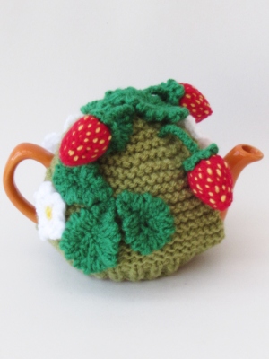 Mini Sized Strawberry Patch tea cosy