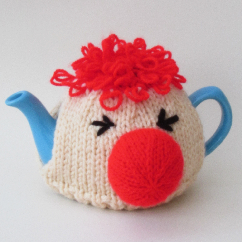 Red Nose Day Tea Cosy Knitting Pattern