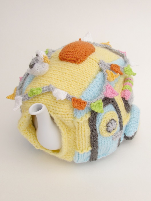 shabby chic caravan tea cosy