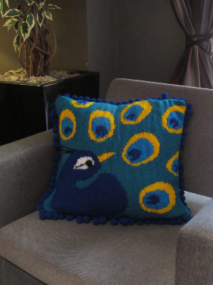 True Colours Peacock Cushion