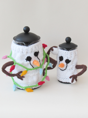 Snowmen Cafetiere Cosies tea cosy