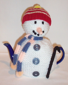 Snowman tea cosy