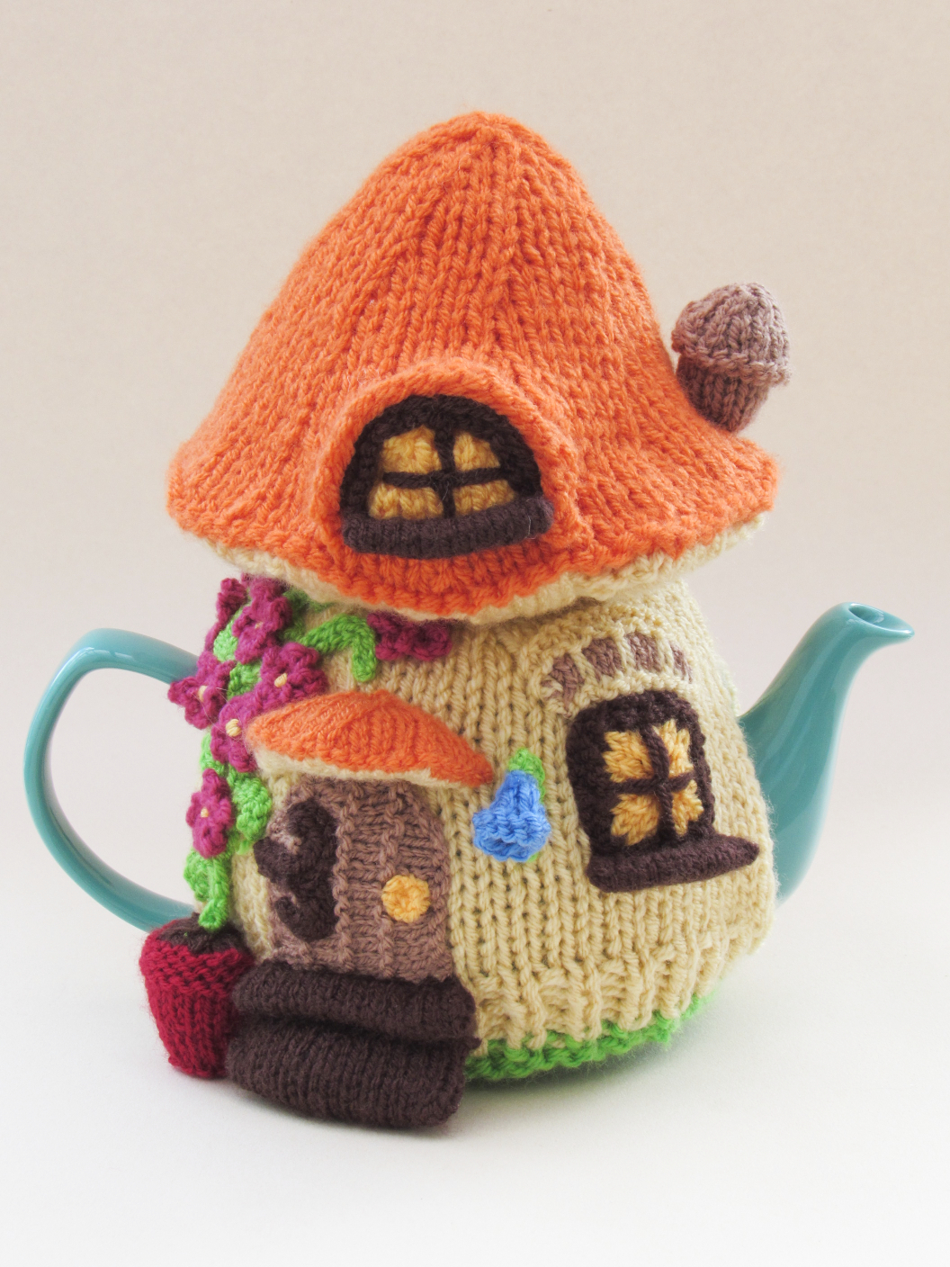 Toadstool Fairy House knitting pattern